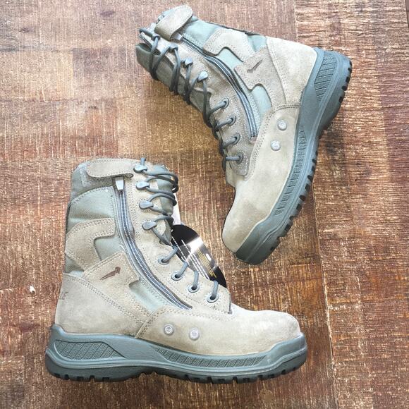 NWT Belleville 610Z ST Hot Weather Side Zip Steel Toe Tactical Boot Mens 6 Sage - Picture 8 of 13